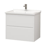 ALONI HAYAT WASTAFELONDERKAST - 2 LADES - SOFTCLOSE - GREEPLOOS - 59,5X50X45 CM - GLANZEND WIT