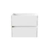 ALONI HAYAT WASTAFELONDERKAST - 2 LADES - SOFTCLOSE - GREEPLOOS - 59,5X50X45 CM - GLANZEND WIT
