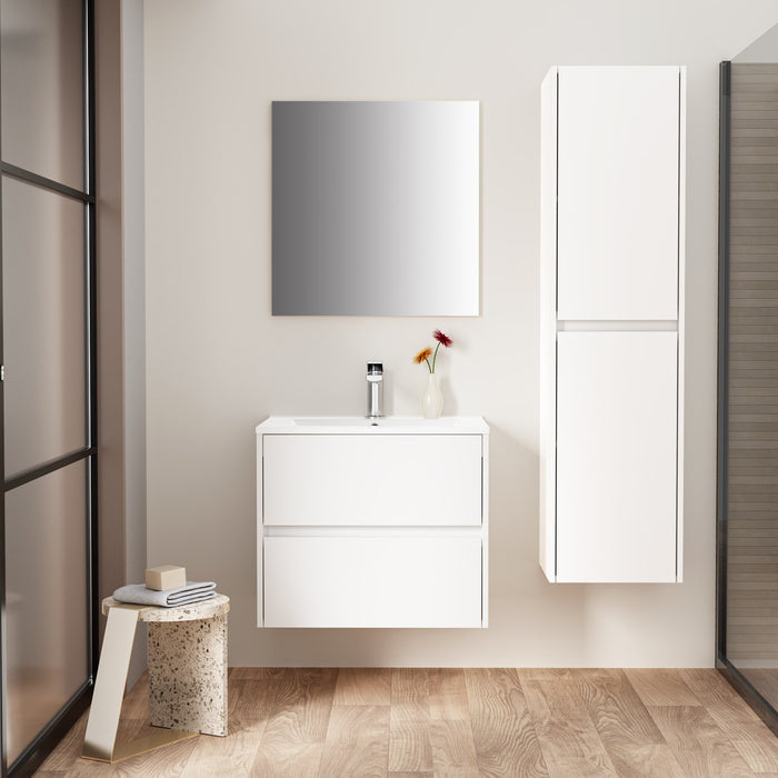ALONI HAYAT SPIEGEL - 57X60X2 CM - GLANZEND WIT