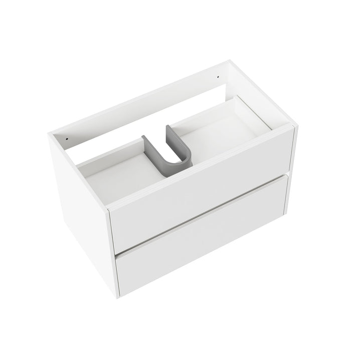 ALONI HAYAT WASTAFELONDERKAST - 2 LADES - SOFTCLOSE - GREEPLOOS - 79,5X50X45 CM - GLANZEND WIT