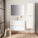 ALONI HAYAT KOLOMKAST (135CM) - WIT GLOSSY