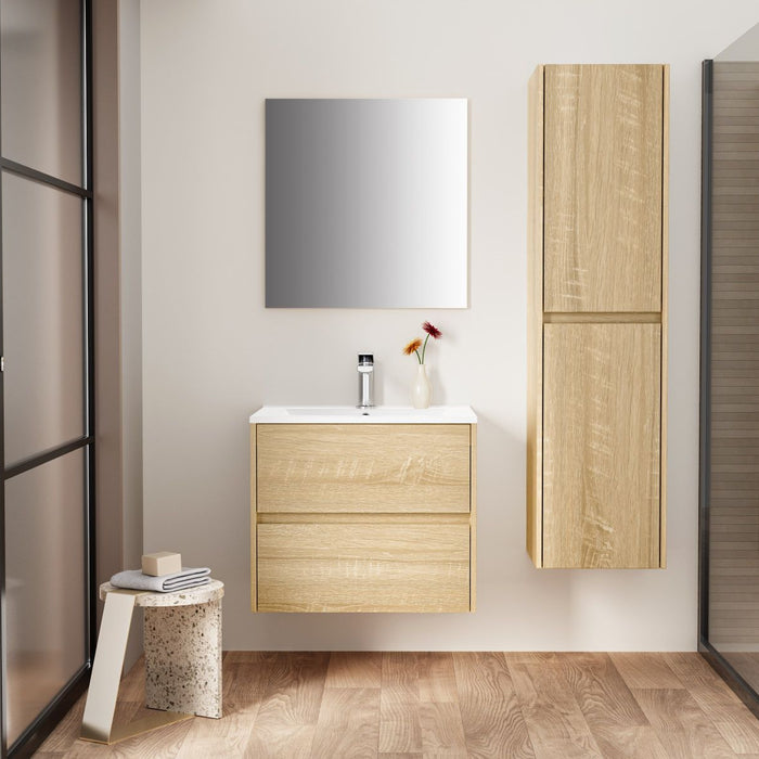ALONI HAYAT WASTAFELONDERKAST - 2 LADES - SOFTCLOSE - GREEPLOOS - 59,5X50X45 CM - EIK