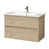 ALONI HAYAT WASTAFELONDERKAST - 2 LADES - SOFTCLOSE - GREEPLOOS - 79,5X50X45 CM - EIK