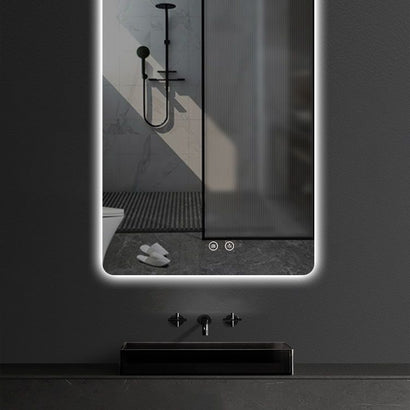 ALONI QUEEN SPIEGEL - MET LED VERLICHTING - RECHTHOEKIG - ZONDER LIJST - MET VERWARMING - KLEURTEMPERATUUR LED 3500-6500K - 60X80CM