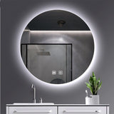 ALONI OMEGA SPIEGEL - MET LED VERLICHTING - ROND - ZONDER LIJST - MET VERWARMING - KLEURTEMPERATUUR LED 3500-6500K - 80CM