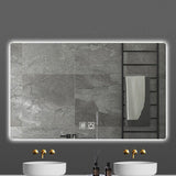 ALONI QUEEN SPIEGEL - MET LED VERLICHTING - RECHTHOEKIG - ZONDER LIJST - MET VERWARMING - KLEURTEMPERATUUR LED 3500-6500K - 100X60CM