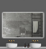 ALONI QUEEN SPIEGEL - MET LED VERLICHTING - RECHTHOEKIG - ZONDER LIJST - MET VERWARMING - KLEURTEMPERATUUR LED 3500-6500K - 80X60CM