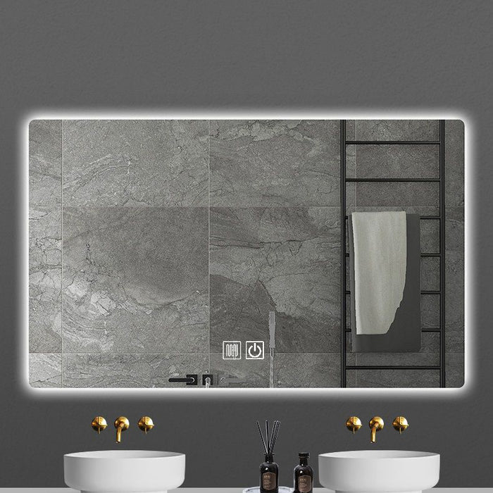 ALONI QUEEN SPIEGEL - MET LED VERLICHTING - RECHTHOEKIG - ZONDER LIJST - MET VERWARMING - KLEURTEMPERATUUR LED 3500-6500K - 80X60CM