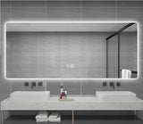 ALONI QUEEN SPIEGEL - MET LED VERLICHTING - RECHTHOEKIG - ZONDER LIJST - MET VERWARMING - KLEURTEMPERATUUR LED 3500-6500K - 160X60CM