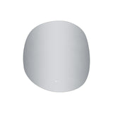 ALONI PEBBLE SPIEGEL - MET LED VERLICHTING - ORGANISCH - ZONDER LIJST - ANTI-CONDENS - KLEURTEMPERATUUR LED 3000-6000K - DIMBAAR - 80X85CM
