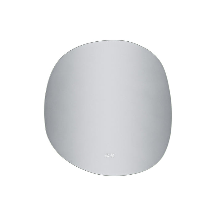 ALONI PEBBLE SPIEGEL - MET LED VERLICHTING - ORGANISCH - ZONDER LIJST - ANTI-CONDENS - KLEURTEMPERATUUR LED 3000-6000K - DIMBAAR - 80X85CM