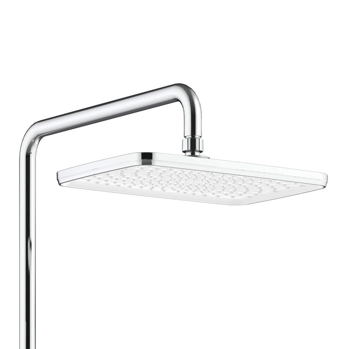 ALONI THERMOSTATISCHE DOUCHEKRAAN MET PLANCHET CHROOM WIT