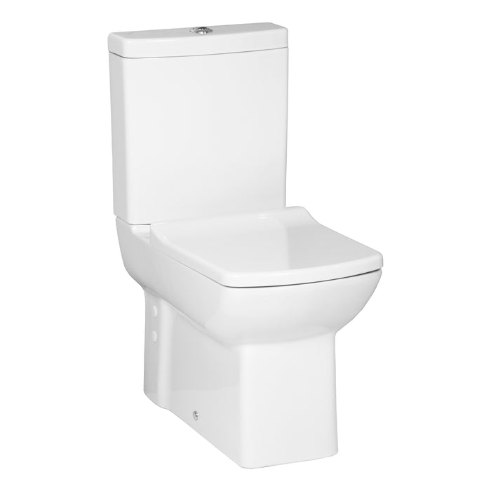 LARA STAANDE WC ONDERPOT, MET SPROEIER (BIDET), MUUR/ONDER UITGANG WIT