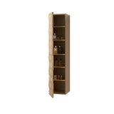 MAGNOLIA KOLOMKAST - 2 DEUREN - GREEPLOOS - SOFT CLOSE - OMKEERBAAR - 35X160X35 CM - LICHT EIKEN