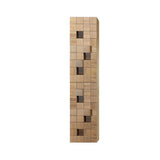 MIMOZA KOLOMKAST - 2 DEUREN - GREEPLOOS - SOFT CLOSE - OMKEERBAAR - 35X160X35 CM - LICHT EIKEN