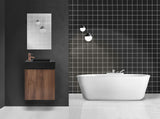 ALONI MIKARO TOILETMEUBELONDERKAST - 1 DEUR - OMKEERBAAR - MET GREEP - SOFT CLOSE - 40X50X22,3 CM - WALNOOT