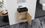 ALONI MIKARO TOILETMEUBELONDERKAST - 1 DEUR - OMKEERBAAR - GREEPLOOS - SOFT CLOSE - 40X50X22,3 CM - LICHT EIKEN