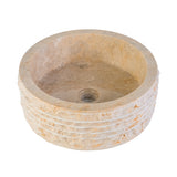 MARMEREN ALUR WASKOM MET GEPOLIJSTE BINNENZIJDE - CRÈME 40X15CM