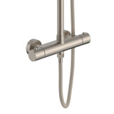 ALONI OPTIMA RONDO REGENDOUCHESET - THERMOSTATISCH - OPBOUW - COOL TOUCH - BELGAQUA - GEBORSTELD RVS