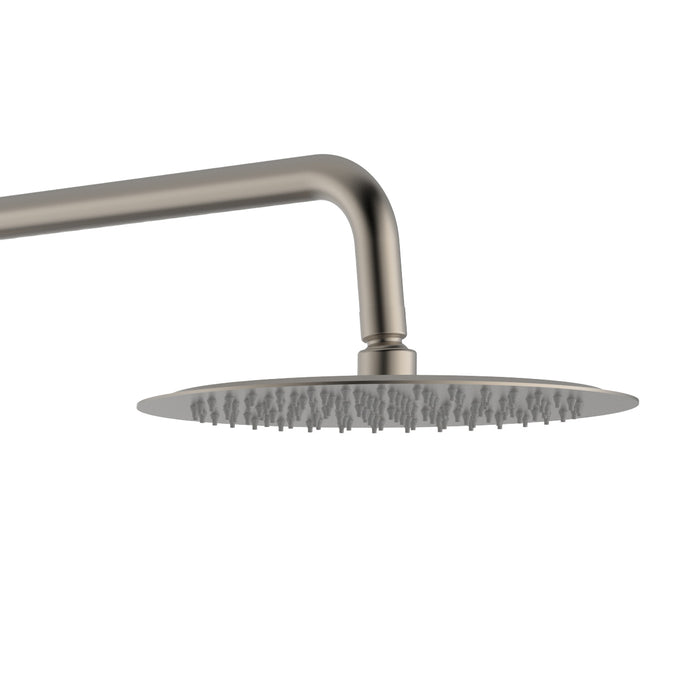 ALONI OPTIMA RONDO REGENDOUCHESET - THERMOSTATISCH - OPBOUW - COOL TOUCH - BELGAQUA - GEBORSTELD RVS