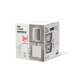 ALONI LIVA BADKAMERMEUBELSET COMPLEET - MET ONDERKAST - MET WASTAFEL - MET LED SPIEGEL - 60CM - GLANZEND WIT