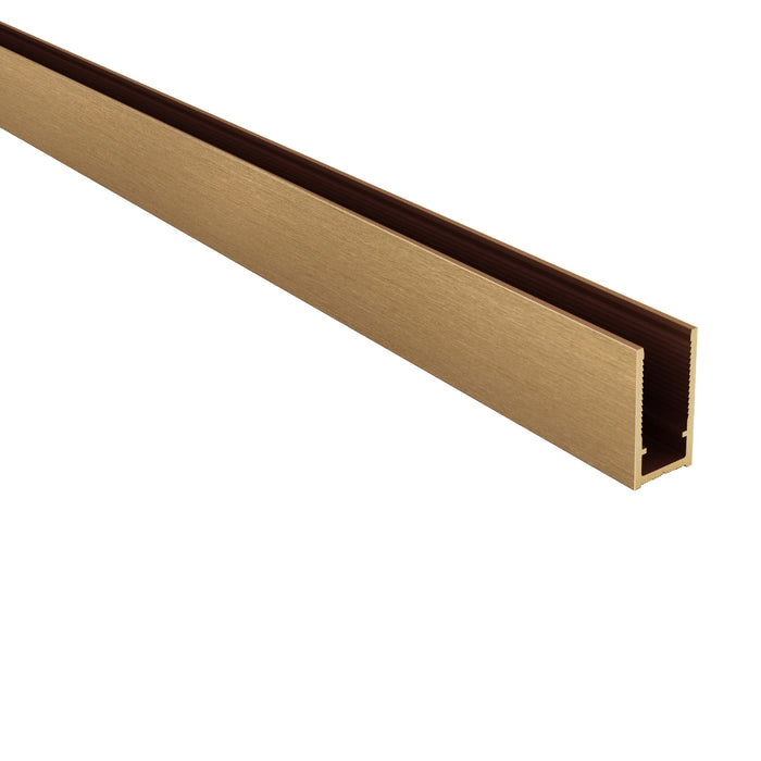 ALONI MUURPROFIEL VOOR DOUCHEWAND - 200 CM - BRUIN BRONS