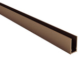 ALONI MUURPROFIEL VOOR DOUCHEWAND - 200 CM - GEBORSTELD KOPER