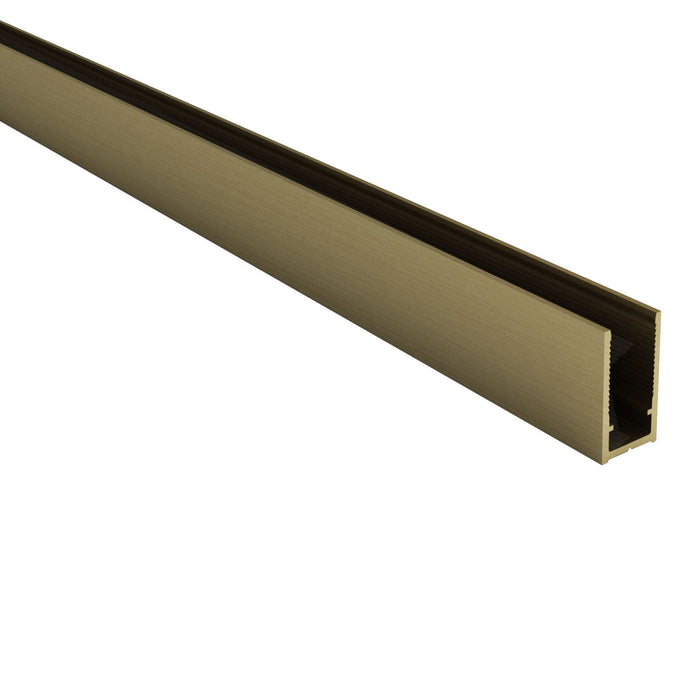 ALONI MUURPROFIEL VOOR DOUCHEWAND - 200 CM - GEBORSTELD GOUD