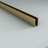 ALONI MUURPROFIEL VOOR DOUCHEWAND - 200 CM - GEBORSTELD GOUD