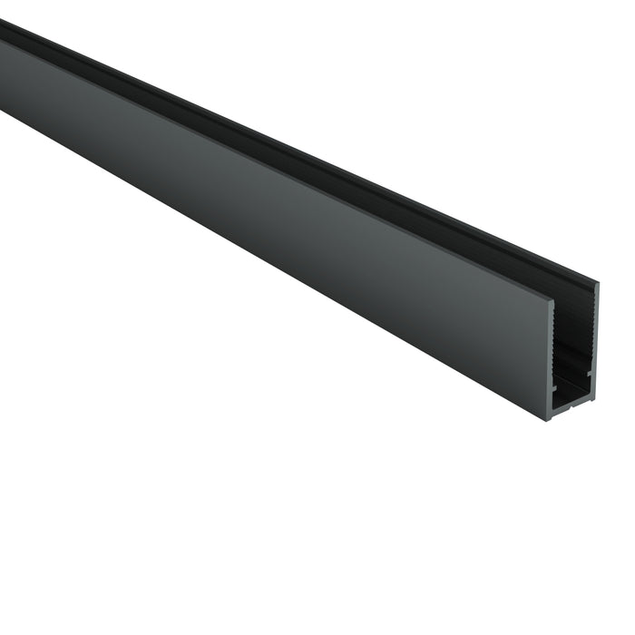 ALONI MUURPROFIEL VOOR DOUCHEWAND - 200 CM - GUNMETAL