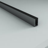 ALONI MUURPROFIEL VOOR DOUCHEWAND - 200 CM - GUNMETAL