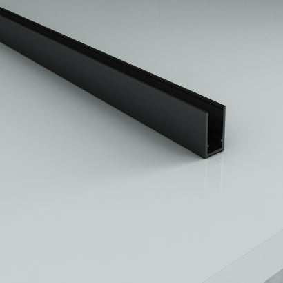 ALONI MUURPROFIEL VOOR DOUCHEWAND - 200 CM - MAT ZWART
