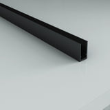 ALONI MUURPROFIEL VOOR DOUCHEWAND - 200 CM - MAT ZWART