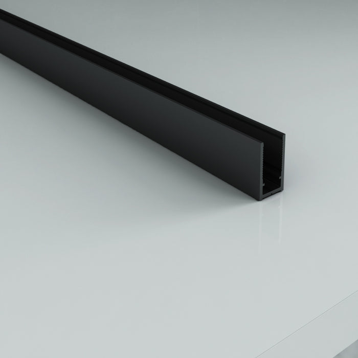 ALONI MUURPROFIEL VOOR DOUCHEWAND - 200 CM - MAT ZWART