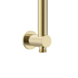 UNIFORMA DOUCHEGLIJSTANG - MET WATERAANSLUITING - 69 CM - GEBORSTELD GOUD (PVD)