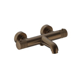 STRIA BADMENGKRAAN - THERMOSTATISCH - OPBOUW - KNOPPEN MET RIBBELSTRUCTUUR - BELGAQUA - BRUIN BRONS (PVD)