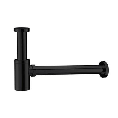 UNIFORMA SIFON VOOR WASTAFEL EN FONTEIN - MAT ZWART (PVD)