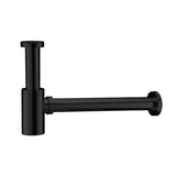 UNIFORMA SIFON VOOR WASTAFEL EN FONTEIN - MAT ZWART (PVD)
