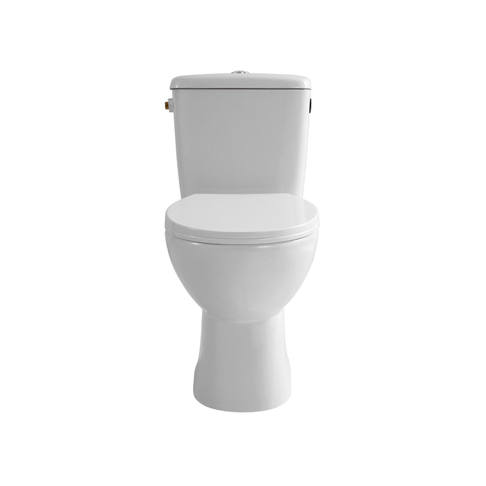 ALONI PRO DUOBLOK - STAAND TOILET - RANDLOOS - S-TRAP - VLOERUITLAAT - MET RESERVOIR - MET SPOELMECHANISME - DUBBELE SPOELFUNCTIE 4/6L - MET ZITTING - SOFTCLOSE - QUICK RELEASE - 39X73X67 CM - WIT
