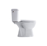 ALONI PRO DUOBLOK - STAAND TOILET - RANDLOOS - S-TRAP - VLOERUITLAAT - MET RESERVOIR - MET SPOELMECHANISME - DUBBELE SPOELFUNCTIE 4/6L - MET ZITTING - SOFTCLOSE - QUICK RELEASE - 39X73X67 CM - WIT