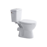 ALONI PRO DUOBLOK - STAAND TOILET - RANDLOOS - P-TRAP - MUURUITLAAT - MET RESERVOIR - MET SPOELMECHANISME - DUBBELE SPOELFUNCTIE 4/6L - MET ZITTING - SOFTCLOSE - QUICK RELEASE - 39X73X67 CM - WIT