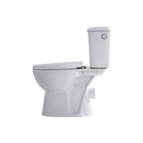 ALONI PRO DUOBLOK - STAAND TOILET - RANDLOOS - P-TRAP - MUURUITLAAT - MET RESERVOIR - MET SPOELMECHANISME - DUBBELE SPOELFUNCTIE 4/6L - MET ZITTING - SOFTCLOSE - QUICK RELEASE - 39X73X67 CM - WIT