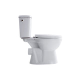 ALONI PRO DUOBLOK - STAAND TOILET - RANDLOOS - P-TRAP - MUURUITLAAT - MET RESERVOIR - MET SPOELMECHANISME - DUBBELE SPOELFUNCTIE 4/6L - MET ZITTING - SOFTCLOSE - QUICK RELEASE - 39X73X67 CM - WIT