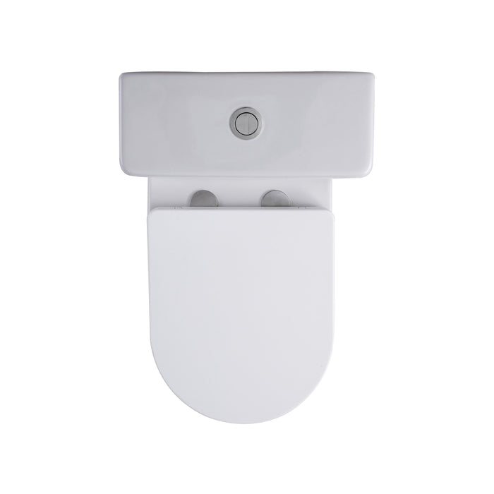 ALONI PRO3027 DUOBLOK - STAAND TOILET - MET RESERVOIR - MET SPOELMECHANISME - DUBBELE SPOELING 4/6L - MET ZITTING - SOFTCLOSE - 38,5X81,5X63 CM - GLANZEND WIT