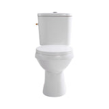 ALONI PRO5026 DUOBLOK - STAAND TOILET MET BIDET - RANDLOOS - S-TRAP - VLOERUITLAAT - MET RESERVOIR - MET SPOELMECHANISME - DUBBELE SPOELFUNCTIE 4/6L - MET ZITTING - SOFTCLOSE - QUICK RELEASE - 40X79X65 CM - WIT