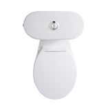 ALONI PRO5026 DUOBLOK - STAAND TOILET MET BIDET - RANDLOOS - S-TRAP - VLOERUITLAAT - MET RESERVOIR - MET SPOELMECHANISME - DUBBELE SPOELFUNCTIE 4/6L - MET ZITTING - SOFTCLOSE - QUICK RELEASE - 40X79X65 CM - WIT