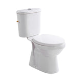 ALONI PRO5026 DUOBLOK - STAAND TOILET MET BIDET - RANDLOOS - S-TRAP - VLOERUITLAAT - MET RESERVOIR - MET SPOELMECHANISME - DUBBELE SPOELFUNCTIE 4/6L - MET ZITTING - SOFTCLOSE - QUICK RELEASE - 40X79X65 CM - WIT