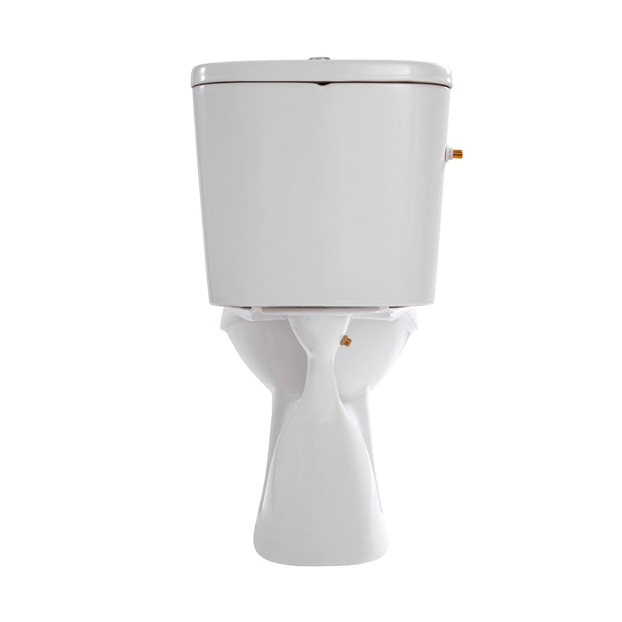 ALONI PRO5026 DUOBLOK - STAAND TOILET MET BIDET - RANDLOOS - S-TRAP - VLOERUITLAAT - MET RESERVOIR - MET SPOELMECHANISME - DUBBELE SPOELFUNCTIE 4/6L - MET ZITTING - SOFTCLOSE - QUICK RELEASE - 40X79X65 CM - WIT