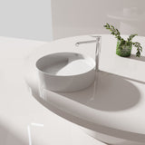 CREAVIT RUBY RB141 WASKOM - OPBOUW - KERAMIEK - ZONDER OVERLOOP - ZONDER KRAANGAT - 40X11X40 CM - GLANZEND WIT