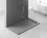 ALONI ELITE DOUCHEBAK - COMPOSIET - 180X90X3CM - MAT GRIJS